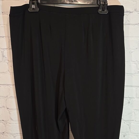 Roz & Ali Plus Size 1x Pull On Black Pants - Picture 7 of 8
